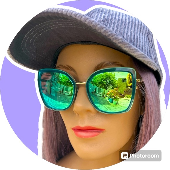 DIFF sunglasses oversized cateye turquoise Clarisse - Picture 14 of 16